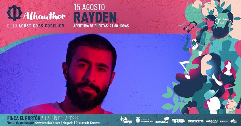 El rapero Rayden actuará este sábado, 15 de agosto, en el ciclo de conciertos 'Alhautor'