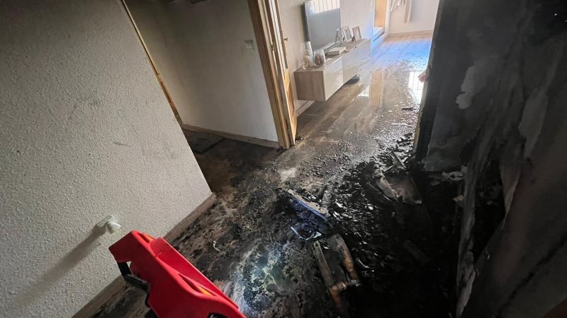 Cinco familias afectadas por un incendio en Alhaurín de la Torre