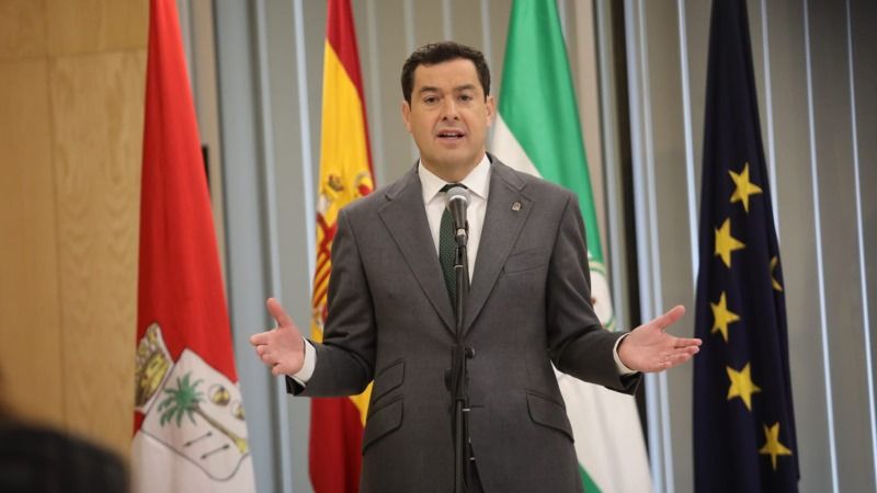 Moreno denuncia el ataque del Gobierno en funciones de Pedro Sánchez contra Andalucía