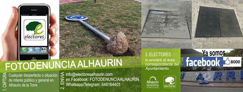 8000 usuarios en el Fotodenuncias Alhaurín de Electores-Verdes Equo