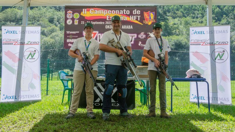 Tres alhaurinos en el podio del campeonato de España de Hunter Field Target