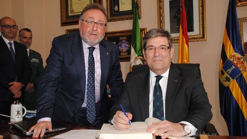 Visita oficial del director general de la Guardia Civil a Alhaurín de la Torre