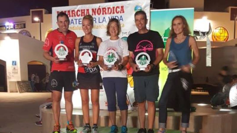 Buen resultado del marchador del Club Alpino Jarapalos, Nacho Ramírez, y de la selección andaluza en el Campeonato de España de Marcha Nórdica