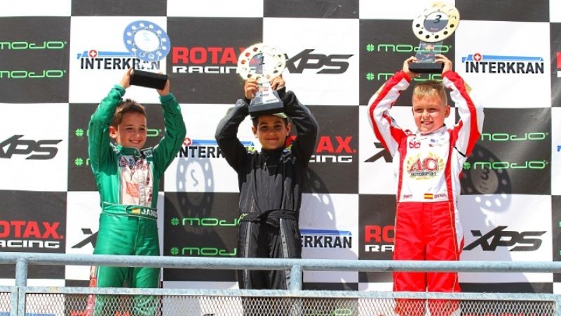 Alberto Hurtado gana las Series Rotax Micro con un doblete en Alcañiz