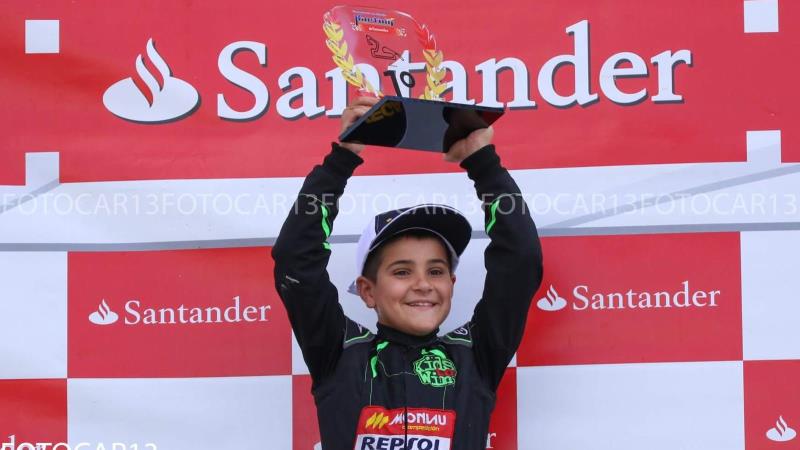 El joven piloto de karting Alberto Hurtado se juega el título nacional este fin de semana