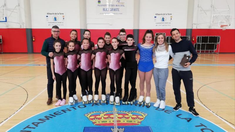 El campeón del mundo de patinaje Alessandro Spigai finaliza un curso de tecnificación en Alhaurín