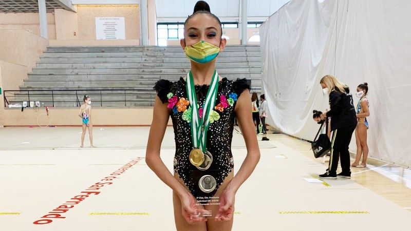 La alhaurina Brígida Blanco se proclama subcampeona andaluza de Gimnasia Rítmica