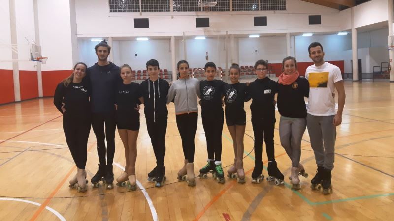 El campeón del mundo Alessandro Spigai imparte en Alhaurín un curso de tecnificación de patinaje artístico