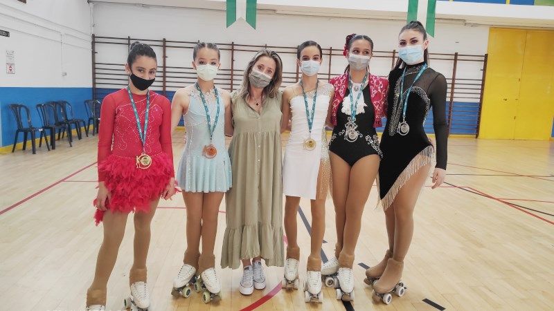 El Club de Patinaje Artístico de Alhaurín de la Torre se hace con cinco medallas en el Campeonato Provincial Solo Danza