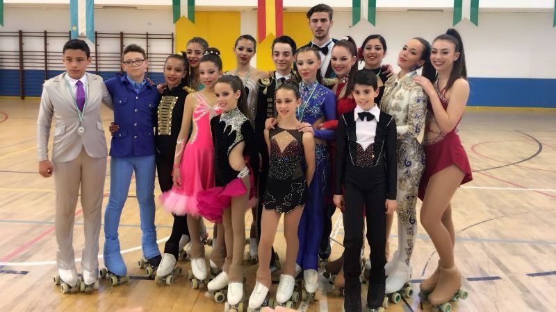 El patinaje artístico de Alhaurín de la Torre consigue 4 títulos en el Campeonato de Andalucía de Solo Danza