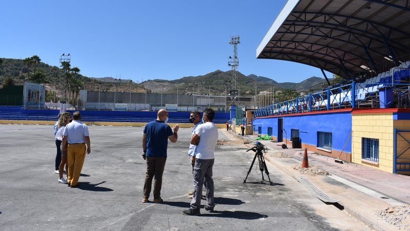 Las obras de mejora y acondicionamiento del Estadio El Pinar entran en su recta final