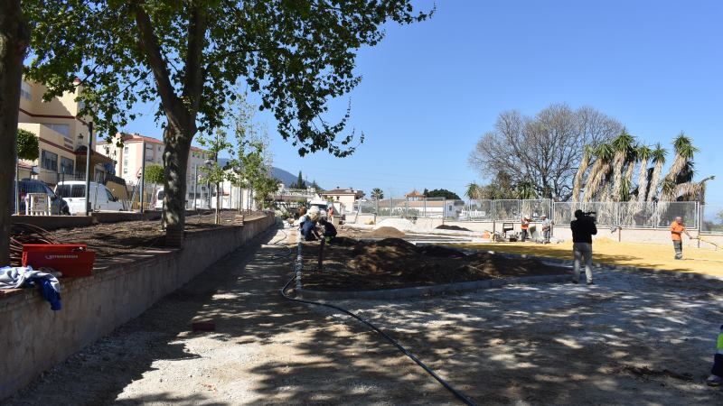 Continúan los trabajos de ampliación, mejora y renovación de la Finca Municipal El Portón