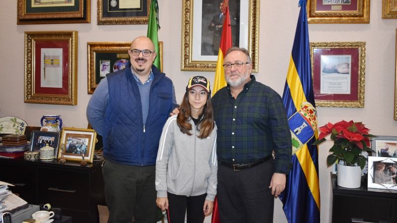 Villanova  recibe a Ainhoa Ramos, la joven de 15 años que triunfa en el motociclismo