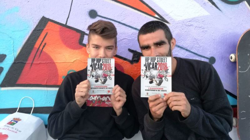 Dos skaters de Alhaurín de la Torre vencen en la Hip Hop Street Vícar 2018