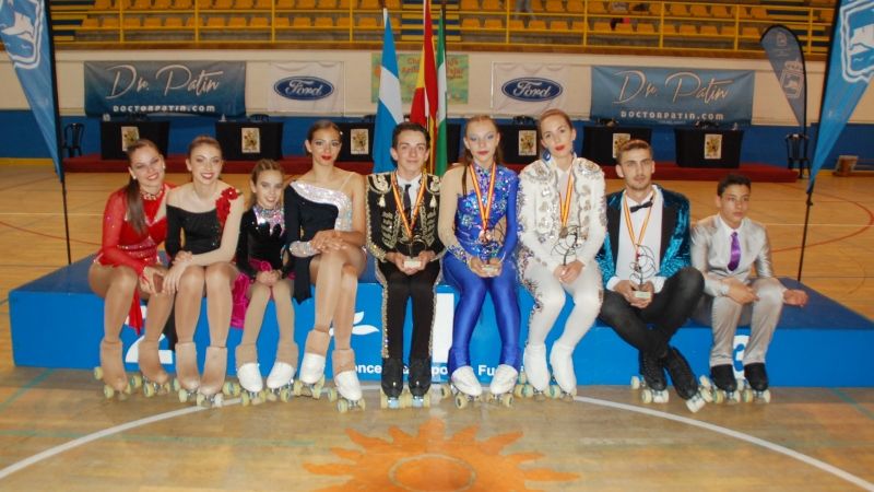 Cuatro medallas para el patinaje de Alhaurín de la Torre en los Campeonatos de España de Solo Danza
