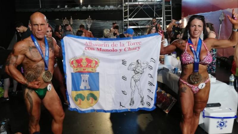 Chari Crespo y Manuel Mérida, terceros en el Open 'Camino al Olimpia' de Fisioculturismo