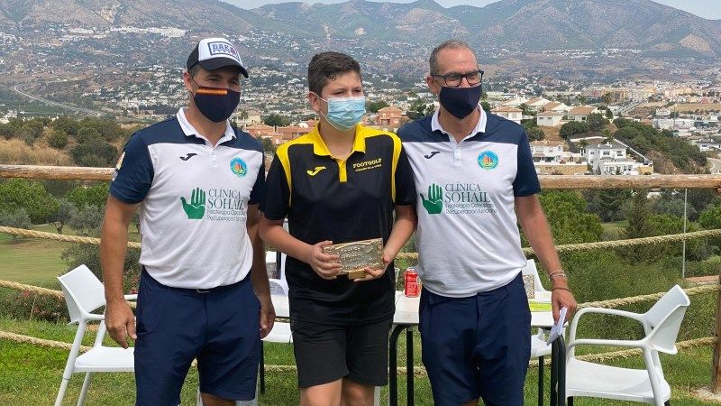 El joven alhaurino Darío Gálvez lidera la Liga de Andalucía de Footgolf