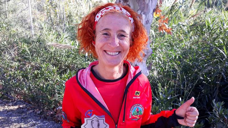 Silvia Hidalgo del C. D. Alpino Jarapalos 1ª en Categoría Master en III Trail Almanzor