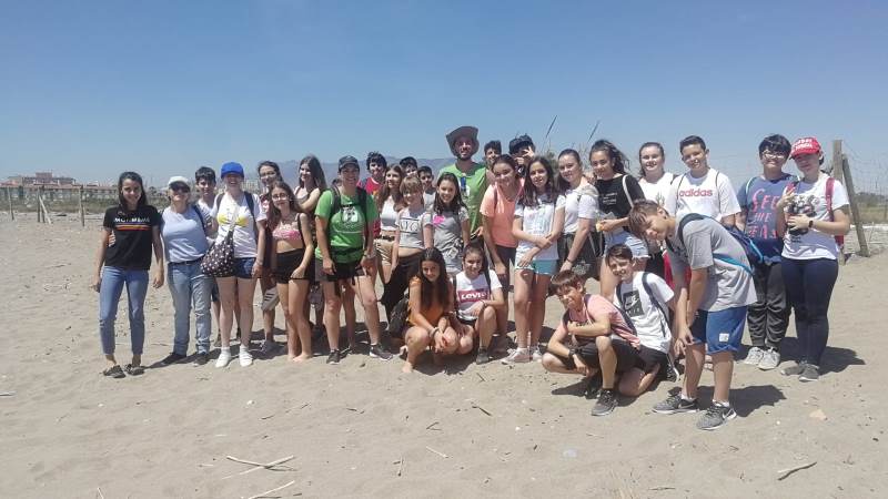 Visita de los ganadores del Programa de Educación Ambiental a la Desembocadura del Guadalhorce