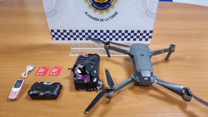 La Policía Local se incauta de un dron y droga en las inmediaciones del Centro Penitenciario