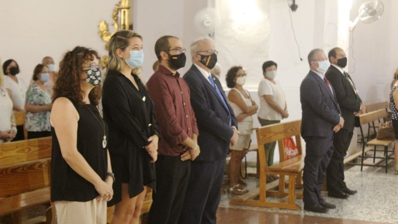 Misa en honor del Santísmo Cristo de la Vera Cruz en la parroquia de San Sebastián