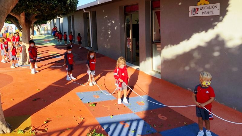 Colegio El Pinar retorna a las aulas en un curso marcado por las directrices de seguridad del protocolo COVID