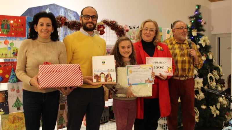 Leticia Sedano, del CEIP Algazara, gana el XXV Concurso de Postales Navideñas