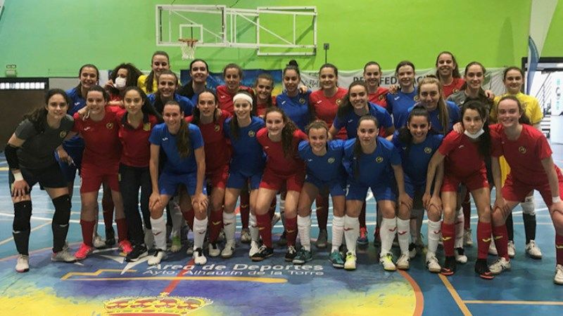 Las Sub-21 y Sub-19 de Fútbol-Sala empatan a dos en un vibrante partido en Alhaurín de la Torre