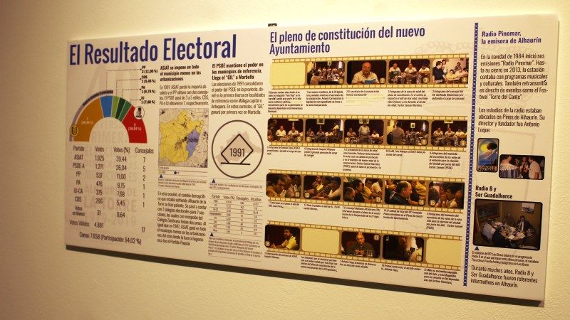 Inaugurada la muestra '40 años de Ayuntamientos Democráticos en Alhaurín de la Torre'