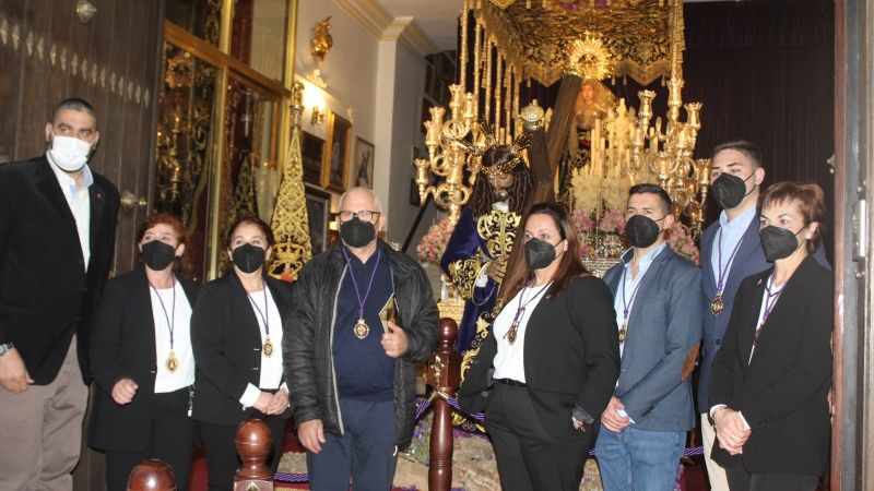 Lectura de la palabra en la Casa Hermandad de Los Moraos, con la presencia del querido sacerdote Pepe Planas