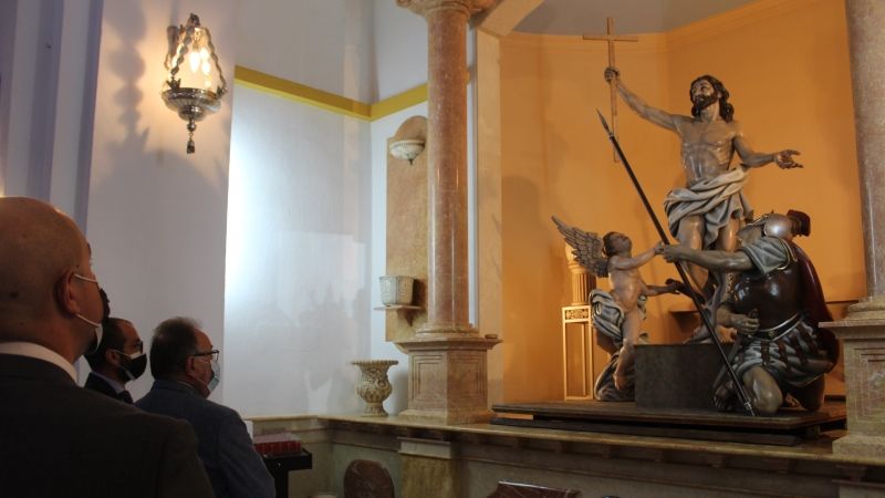 La misa y ofrenda al Santísimo Cristo Resucitado culminan una Semana Santa diferente e íntima