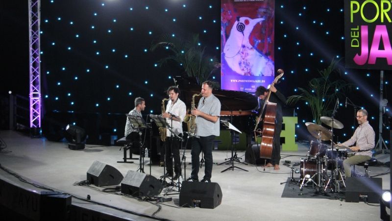 Los saxofonistas de Tenorism cierran con brillantez la edición 2021 del Portón del Jazz