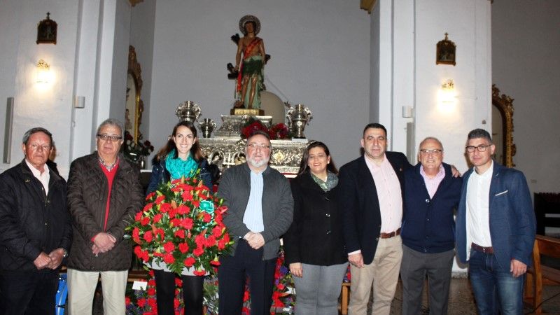Ofrenda floral en honor a San Sebastián