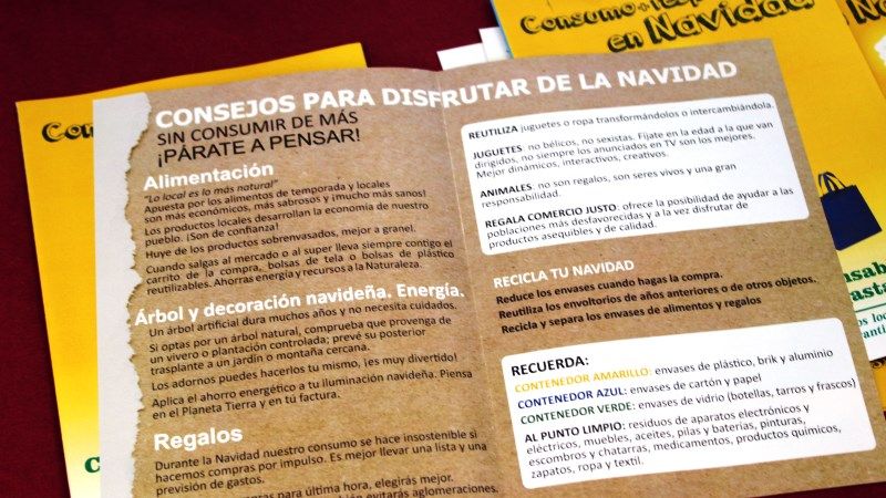 El próximo sábado culmina la campaña de Medio Ambiente para impulsar el reciclaje en Navidad