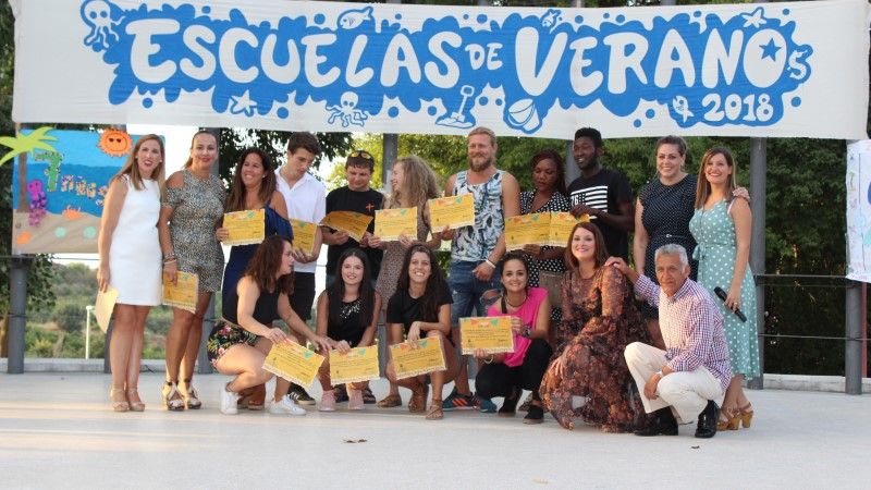 Celebrada la ceremonia de clausura de las Escuelas Municipales de Verano en El Portón