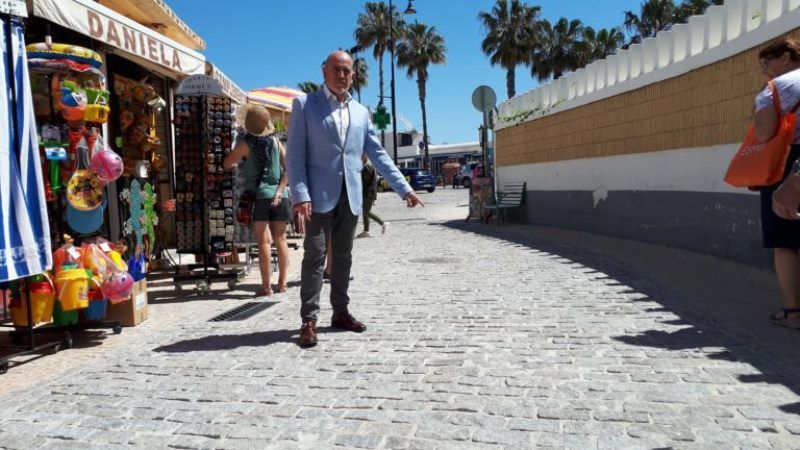 Ciudadanos Torremolinos critica el pavimento usado en las obras de las calles Peligro y Cuesta del Tajo