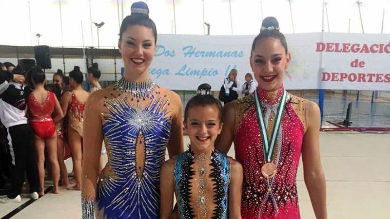 Grandes resultados de la gimasia ritmica de Alhaurín de la Torre en el Campeonato de Andalucía
