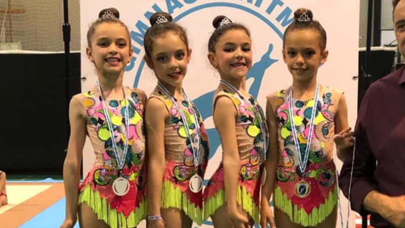 La gimnasia rítmica de Alhaurín de la Torre acumula siete medallas en dos campeonatos de la provincia