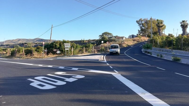 La mejora del cruce de Zamorilla refuerza la seguridad vial de la carretera de El Romeral