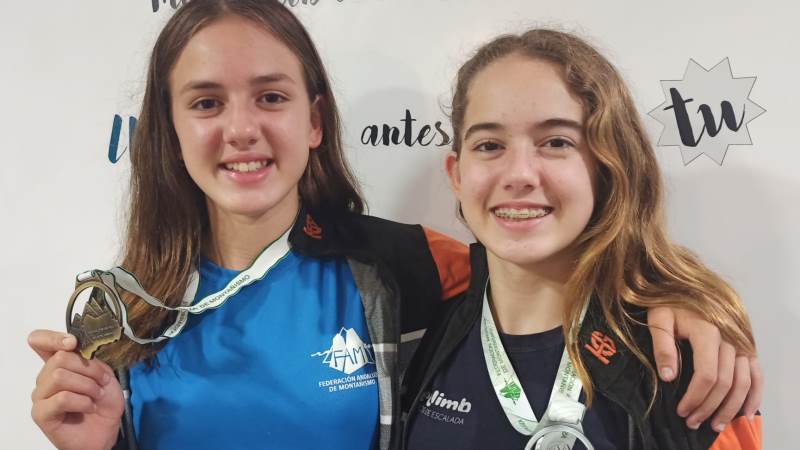 Las alhaurinas Noa e India Persson se proclaman campeona y subcampeona andaluzas de Escalada en Edad Escolar