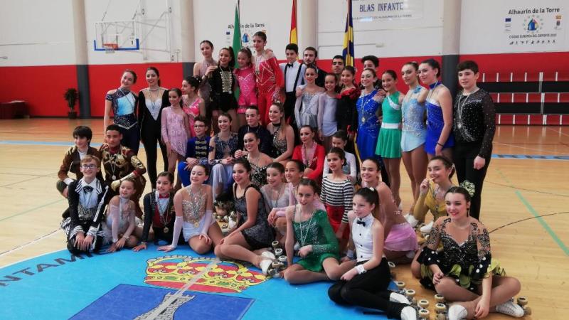 Los patinadores locales logran ocho medallas en el Torneo Provincial celebrado en Alhaurín de la Torre