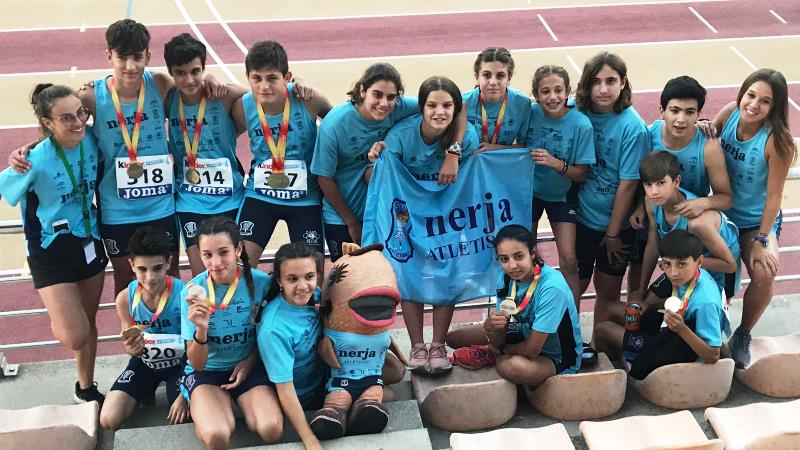 El alhaurino Salvador García; campeón de España de Atletismo por equipos en categoría sub 14