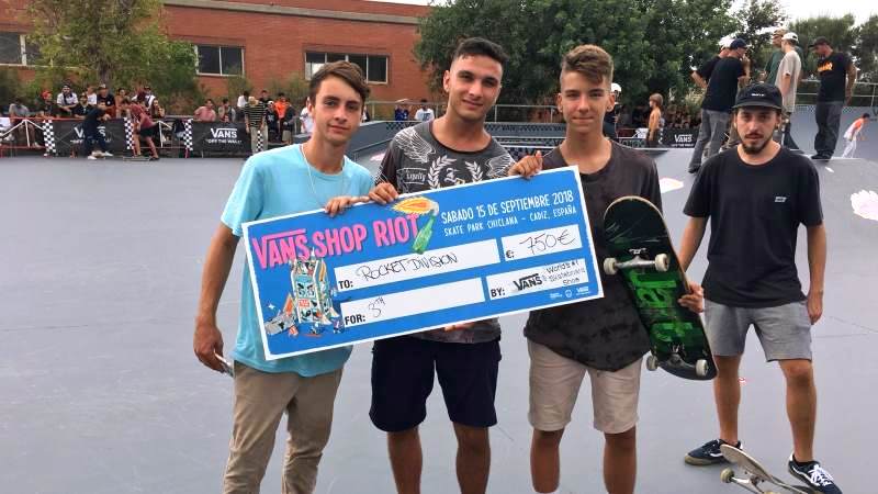 Dos skaters de Alhaurín de la Torre son terceros en la Vans Shop Riot 2018