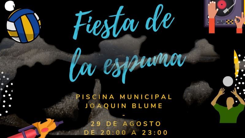 La piscina y las pistas de voley-playa de Joaquín Blume acogerán la Fiesta de la Espuma el día 29