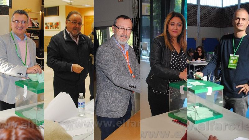 Los dirigentes políticos de Alhaurín de la Torre ejercen su derecho al voto