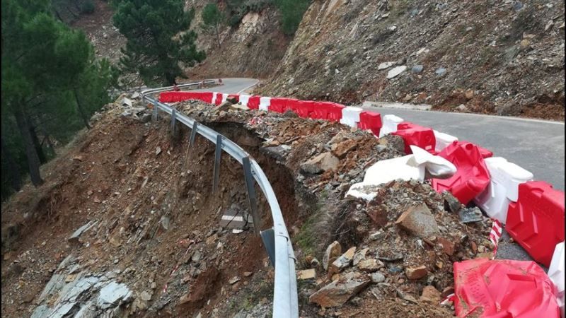 La Diputación aprueba la contratación por 4,8 millones de euros del arreglo de cinco carreteras afectadas por temporales