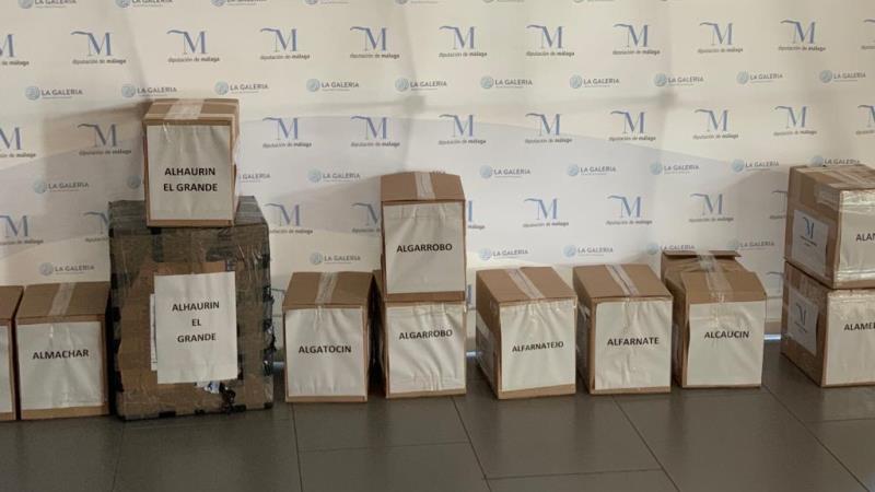La Diputación reparte a los ayuntamientos más pequeños 47.500 mascarillas adquiridas por la institución