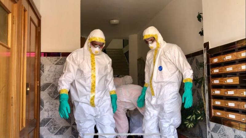 Bomberos de la Diputación realiza más de 260 actuaciones de desinfección en los municipios pequeños de la provincia