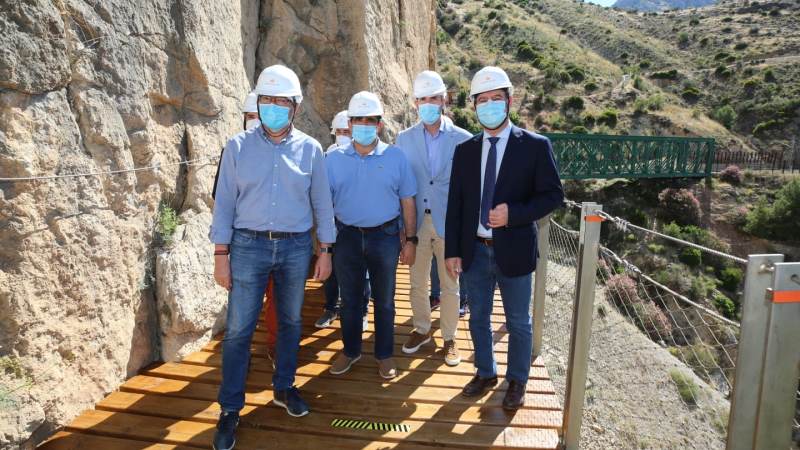 El Caminito del Rey se reabre mañana con distancia entre los visitantes y la desinfección de los espacios