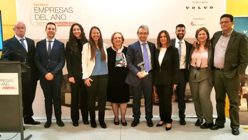Autocares Vázquez Olmedo, premiado como mejor pyme en transporte urbano